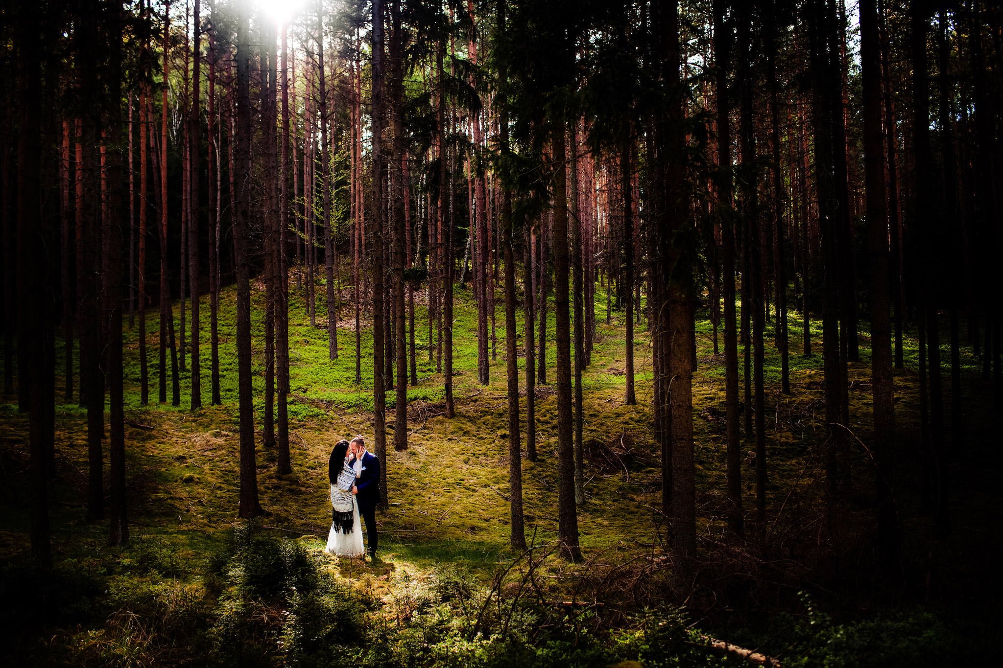 Plener ślubny w lesie Fotograf Ślubny Szczecin